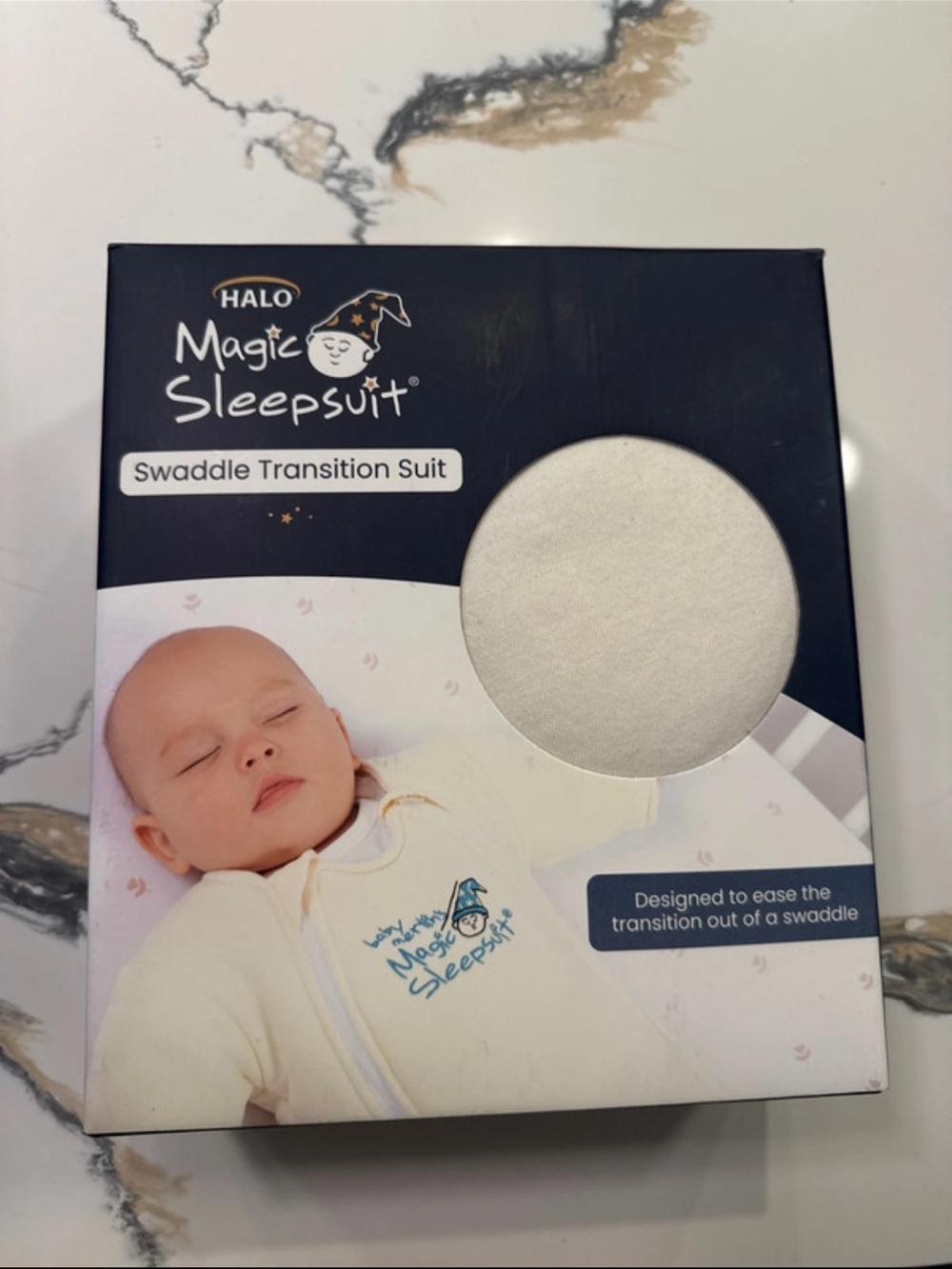 Halo Magic Sleepsuit Swaddle Transition Suit — Cream